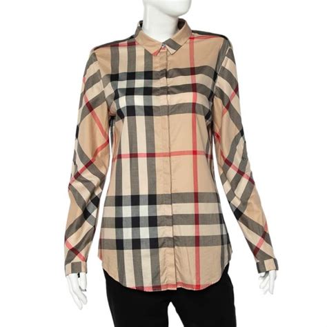 spot fake burberry button down|burberry button down women's.